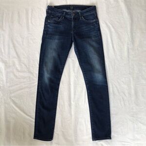 Citizens of Humanity Arielle Mid Rise Slim Dark Blue Denim Jeans Size 26